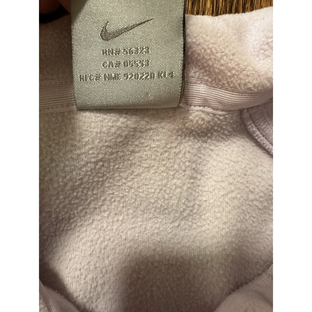 NIKE Girls ThermaFit Fleece Vest Size XL‎ Full Zip Light Purple Zip Pockets EUC